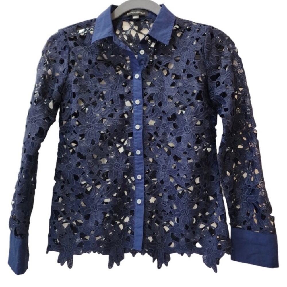 Banana Republic Women | Lace Button Down Shirts Size S